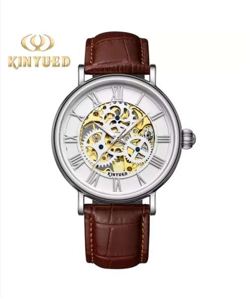 SA Fashion Master Piece: Genuine Leather Handwinding Automatic Mechanical Movement Watch