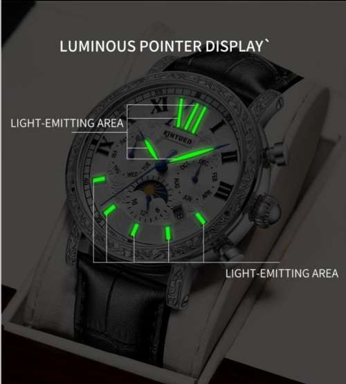 SA Fashion Master Piece: Genuine Leather Handwinding Automatic Mechanical Movement Watch