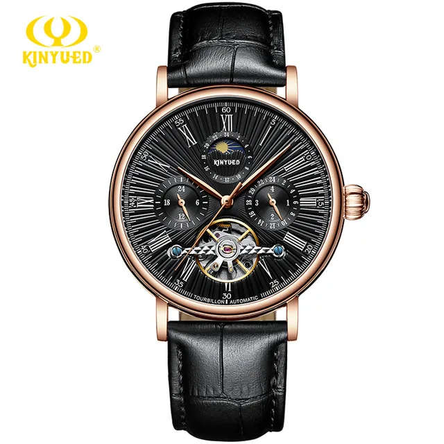 SA Fashion Master Pieces: Genuine Leather Handwinding Automatic Mechanical Movement Watch