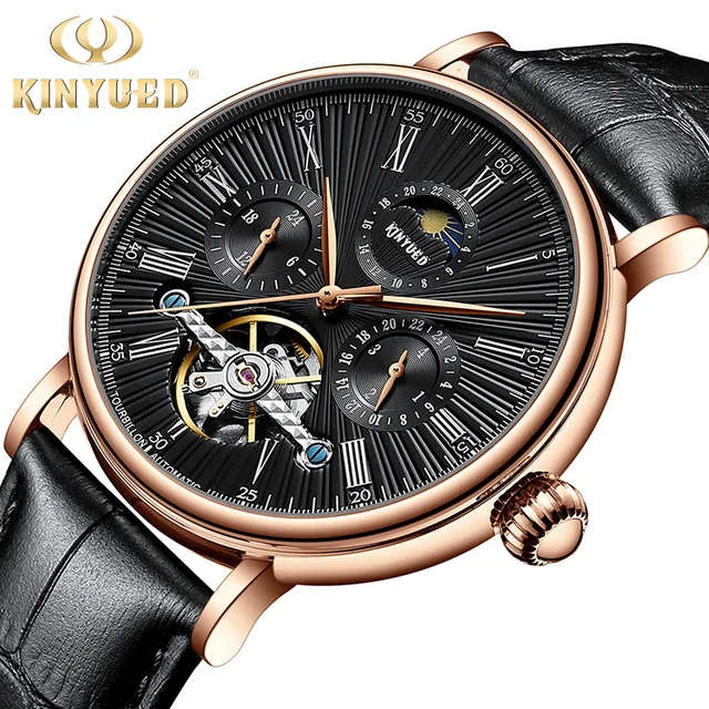 SA Fashion Master Pieces: Genuine Leather Handwinding Automatic Mechanical Movement Watch
