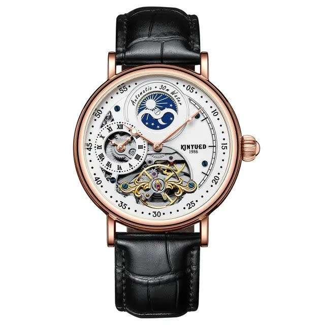 SA Fashion Master Pieces: Genuine Leather Handwinding Automatic Mechanical Movement Watch