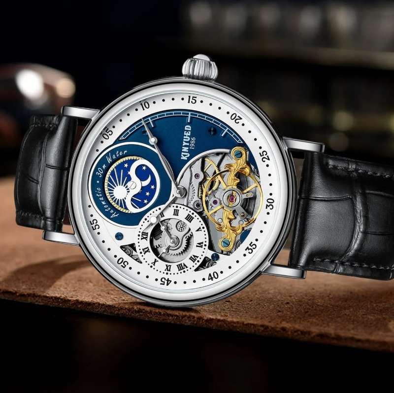 SA Fashion Master Pieces: Genuine Leather Handwinding Automatic Mechanical Movement Watch