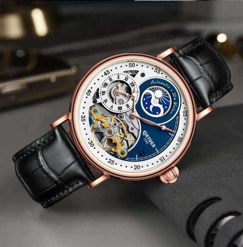 SA Fashion Master Pieces: Genuine Leather Handwinding Automatic Mechanical Movement Watch