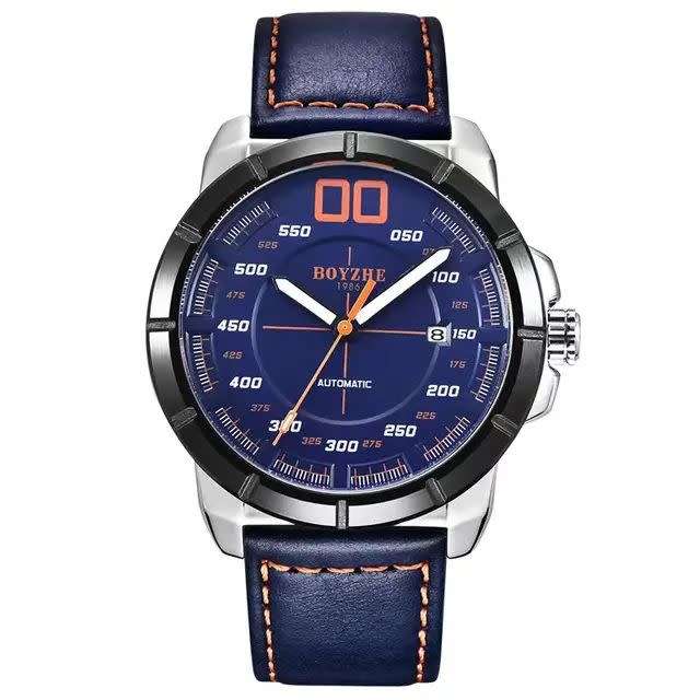 SA Fashion Master Pieces: Genuine Leather Handwinding Automatic Mechanical Movement Watch