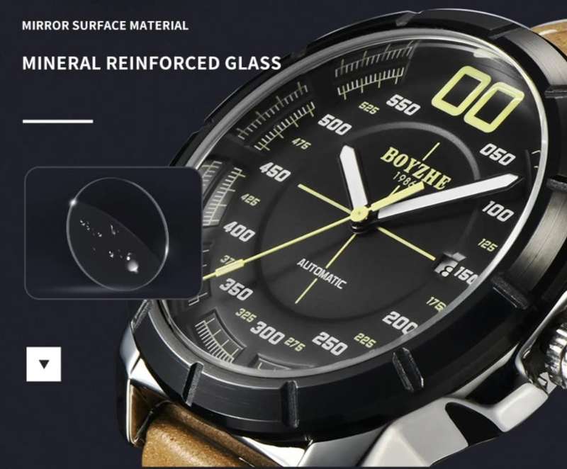 SA Fashion Master Pieces: Genuine Leather Handwinding Automatic Mechanical Movement Watch