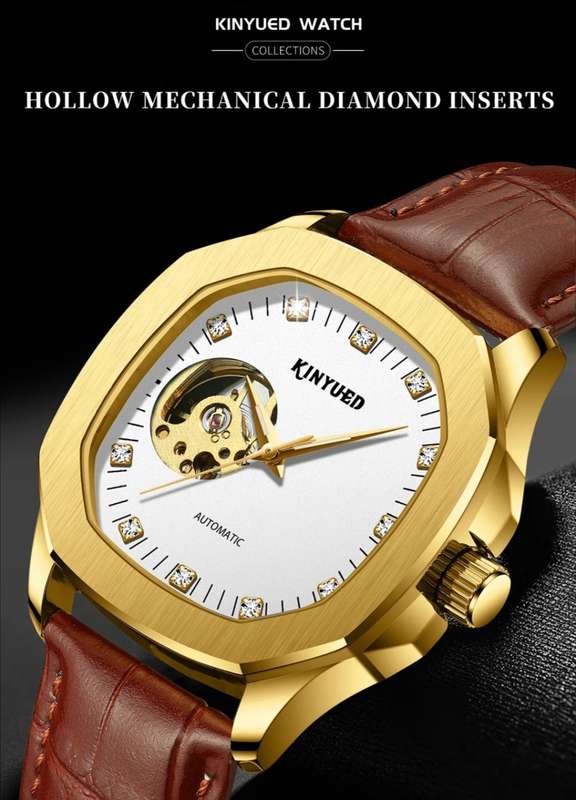SA Fashion Master Pieces: Genuine Leather Handwinding Automatic Mechanical Movement Watch