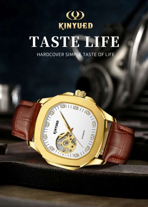 SA Fashion Master Pieces: Genuine Leather Handwinding Automatic Mechanical Movement Watch