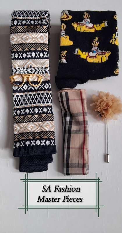 SA Fashion Master Pieces Gentlemen Tie accessories combo