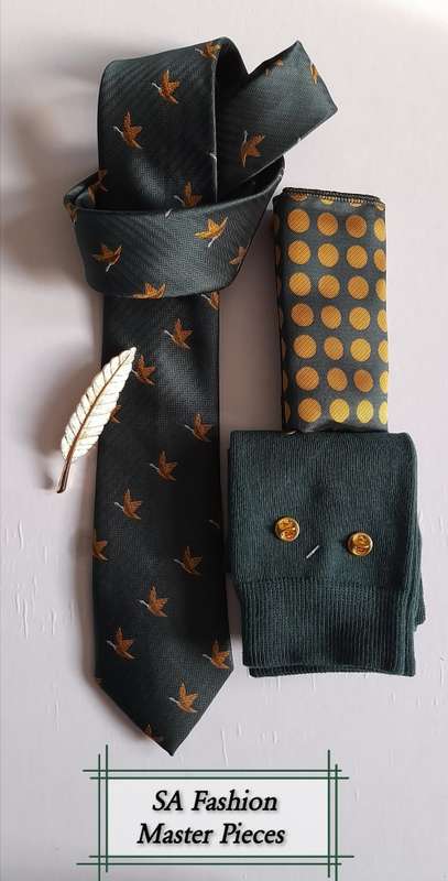 SA Fashion Master Pieces Gentlemen Tie Accessories combo