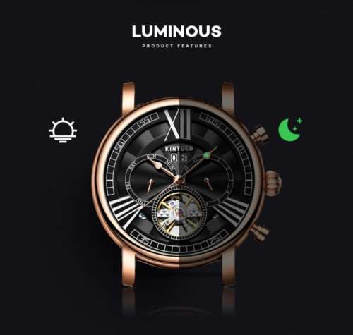 SA Fashion Master Pieces: Gentlemen Handwinding Automatic Mechanical Movement Watch.