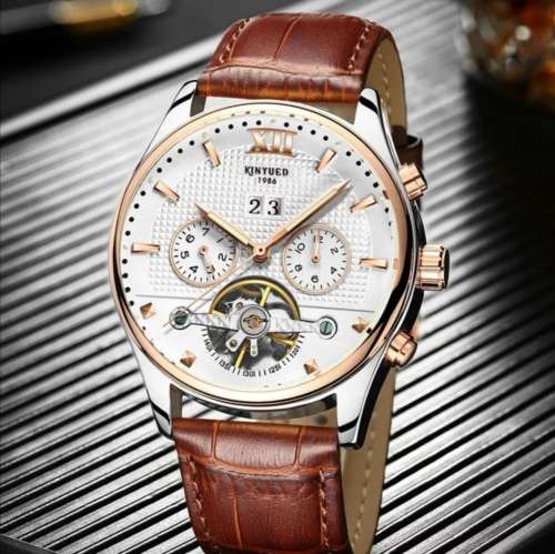 SA Fashion Master Pieces: Genuine leather Handwinding Automatic Mechanical Movement Watch