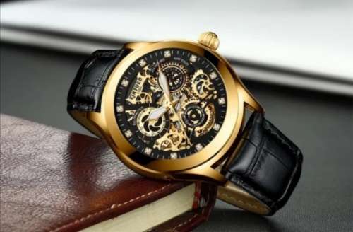 SA Fashion Master Pieces: Genuine leather Handwinding Automatic Mechanical Movement Watch