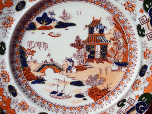 Antique 'Pekin' Japan patterned dinner plate, possibly Ashworth Circa 1862-1880 Ref. P/52