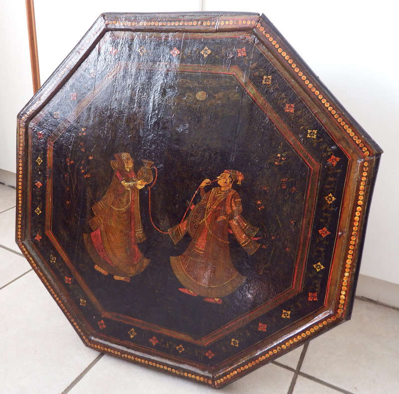 Antique hand painted Gujarat Takhat, Indian Low Coffee Table, C.1850 Ref.W.17