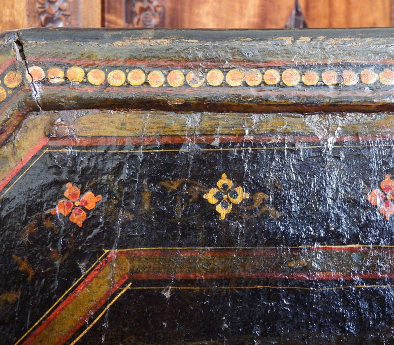 Antique hand painted Gujarat Takhat, Indian Low Coffee Table, C.1850 Ref.W.17