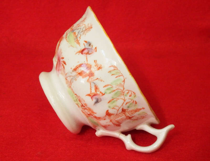 Antique Georgian porcelain Chinoiserie teacup and saucer Circa 1820-1840 Ref.C/37