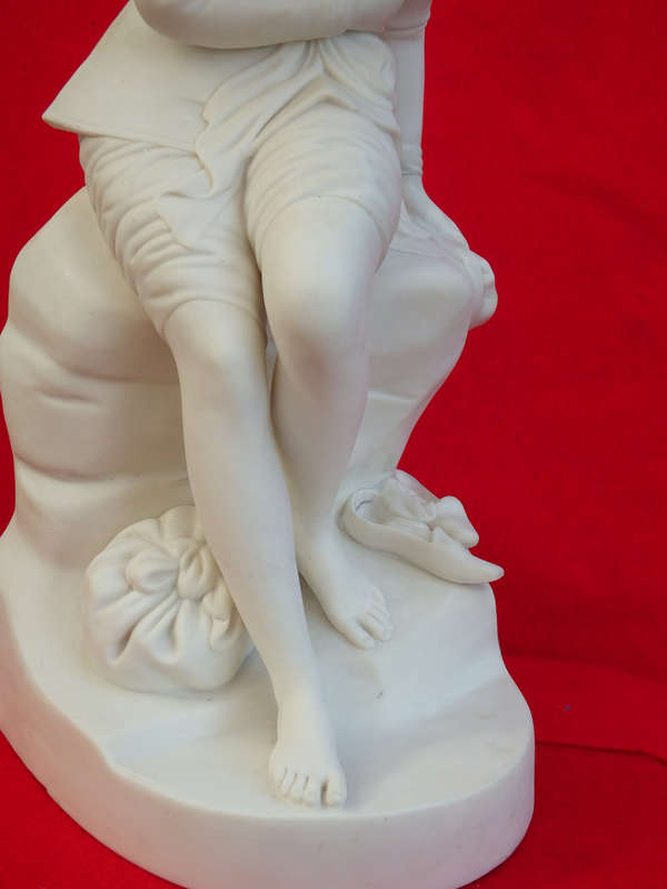 Antique Parian Figure of `DOROTHEA` From the novel `Don Quixote` Circa 1847-1850 Ref. No. OR-10