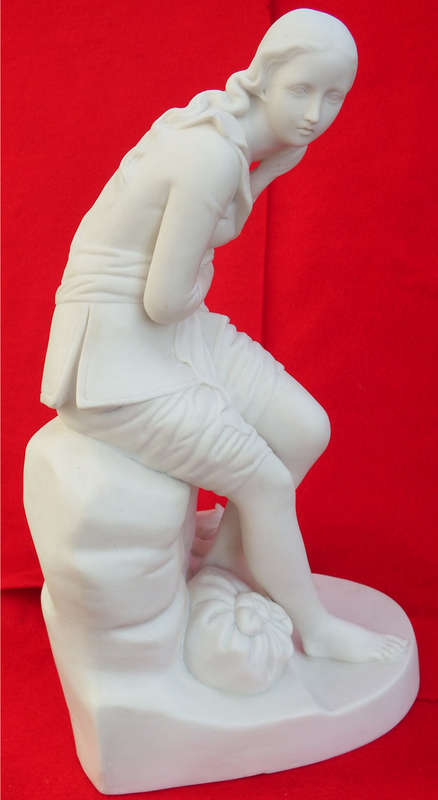 Antique Parian Figure of `DOROTHEA` From the novel `Don Quixote` Circa 1847-1850 Ref. No. OR-10