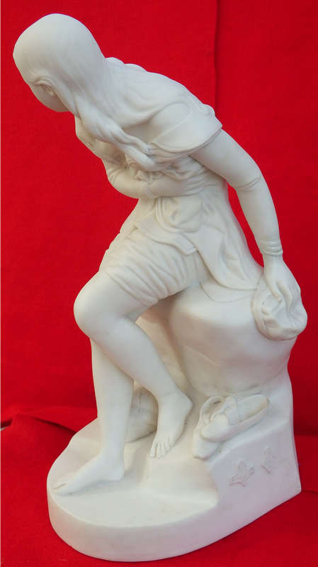 Antique Parian Figure of `DOROTHEA` From the novel `Don Quixote` Circa 1847-1850 Ref. No. OR-10