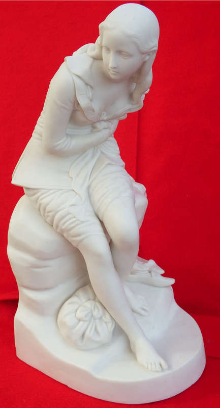 Antique Parian Figure of `DOROTHEA` From the novel `Don Quixote` Circa 1847-1850 Ref. No. OR-10