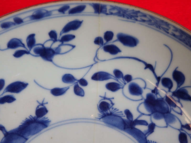 Blue and white Chinese ¿Batavia¿ (Capuchin) Porcelain Bowl. Circa 1750. Ref. P-61