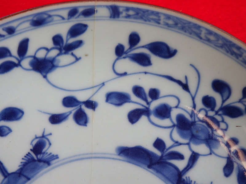 Blue and white Chinese ¿Batavia¿ (Capuchin) Porcelain Bowl. Circa 1750. Ref. P-61