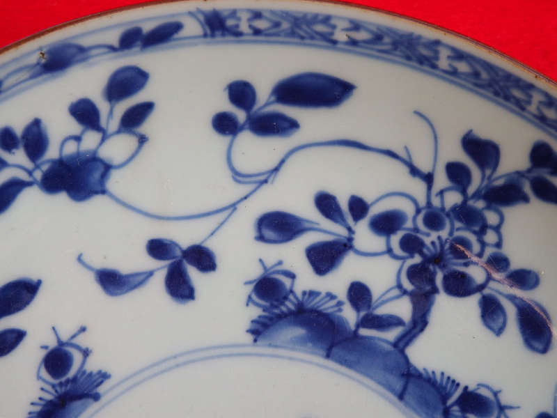 Blue and white Chinese ¿Batavia¿ (Capuchin) Porcelain Bowl. Circa 1750. Ref. P-61