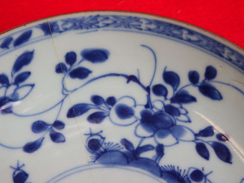 Blue and white Chinese ¿Batavia¿ (Capuchin) Porcelain Bowl. Circa 1750. Ref. P-61