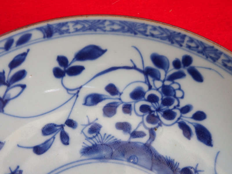 Blue and white Chinese ¿Batavia¿ (Capuchin) Porcelain Bowl. Circa 1750. Ref. P-61