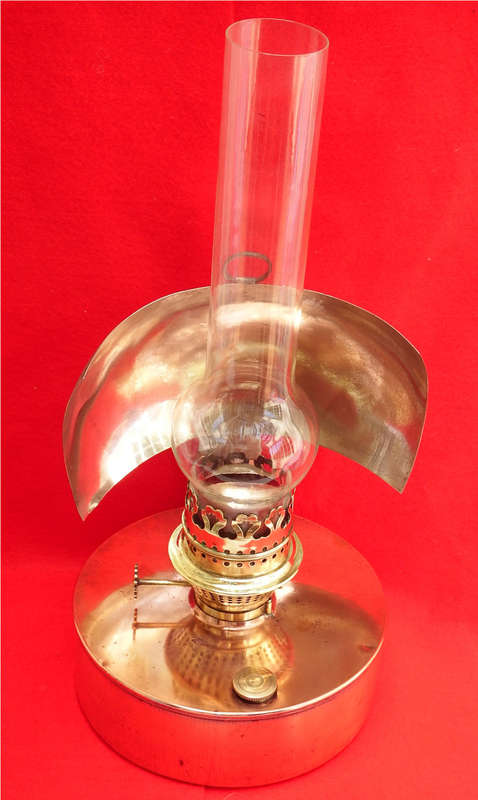 Vintage 'Sherwoods Ltd. Birmingham" Copper and Brass Oil Lamp Circa 1904-1919 Ref. MA-15
