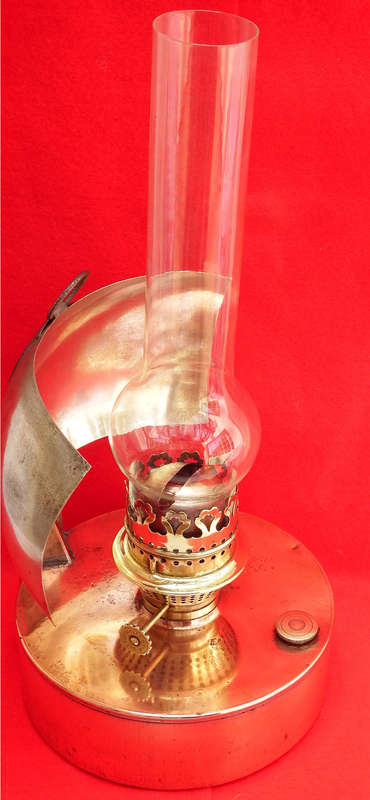 Vintage 'Sherwoods Ltd. Birmingham" Copper and Brass Oil Lamp Circa 1904-1919 Ref. MA-15