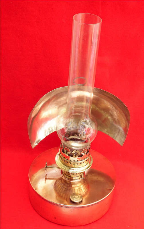 Vintage 'Sherwoods Ltd. Birmingham" Copper and Brass Oil Lamp Circa 1904-1919 Ref. MA-15