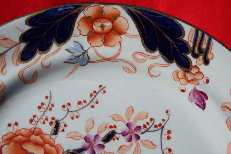 Antique Stone China Davenport Dinner Plate 1805-1820. Ref. P-65
