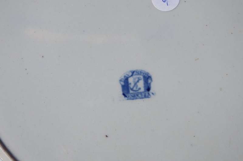 Antique Stone China Davenport Dinner Plate 1805-1820. Ref. P-65