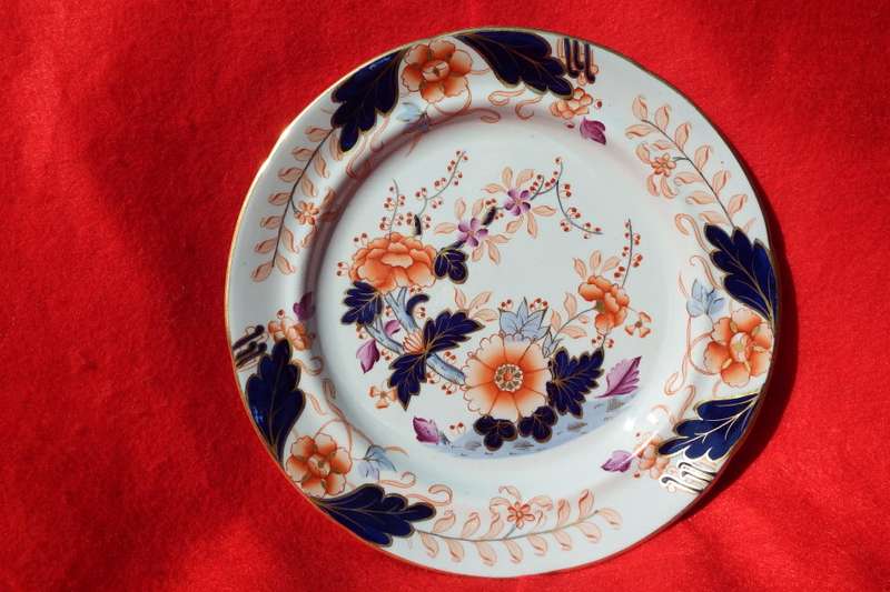 Antique Stone China Davenport Dinner Plate 1805-1820. Ref. P-65