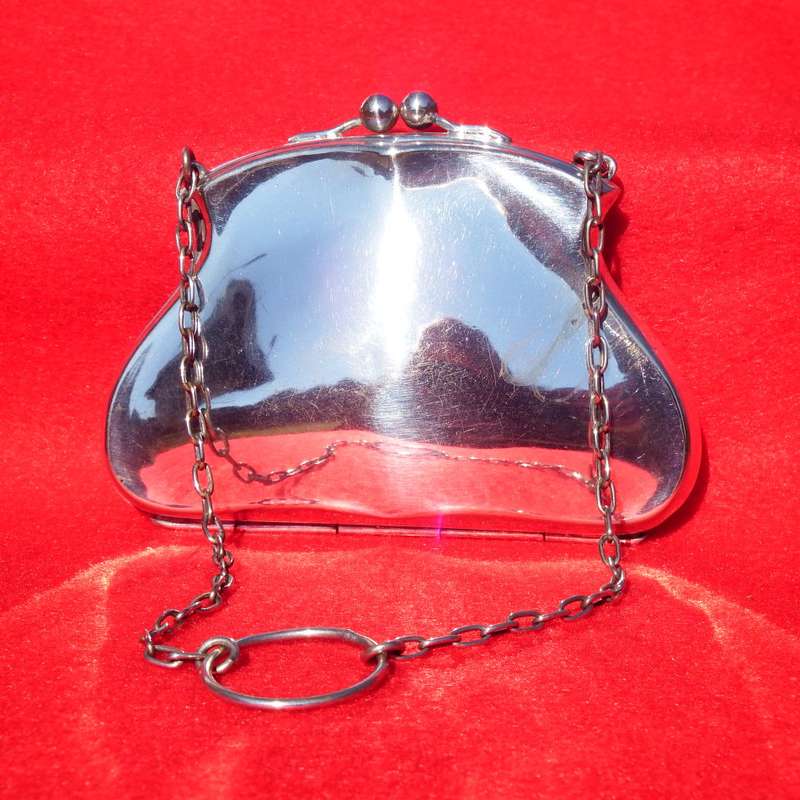Antique Victorian silver plated 'coin'Purse Ref. JW-14