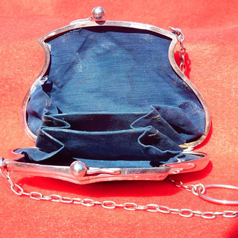Antique Victorian silver plated 'coin'Purse Ref. JW-14