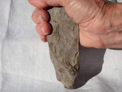 Mesolithic/Neolithic Quartzite flaked axe, or hand axe? Around 11,600  4000 years BCE - Ref. # SI/6