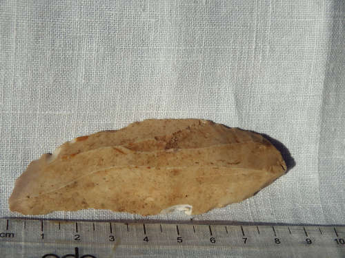 Mesolithic/Neolithic Flint blade, sickle shaped 11,600  4000 years BCE -Ref. # SI/11
