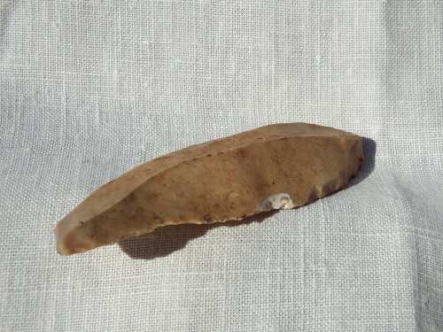 Mesolithic/Neolithic Flint blade, sickle shaped 11,600  4000 years BCE -Ref. # SI/11