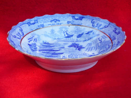 Antique Georgian  porcelain Chinoiserie teacup and saucer Circa 1810-1820 Ref. C-92