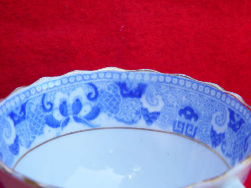 Antique Georgian  porcelain Chinoiserie teacup and saucer Circa 1810-1820 Ref. C-92