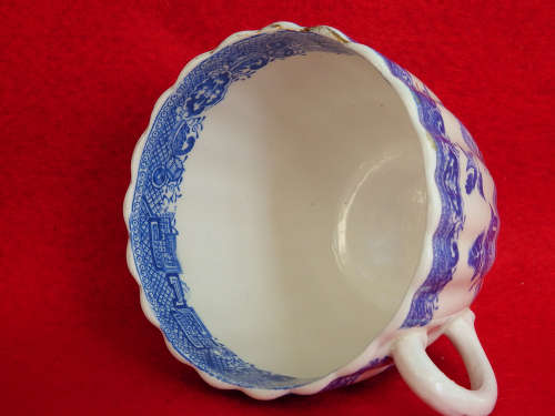 Victorian Cup and Saucer Willow pattern circa 1888. Ref. C/91