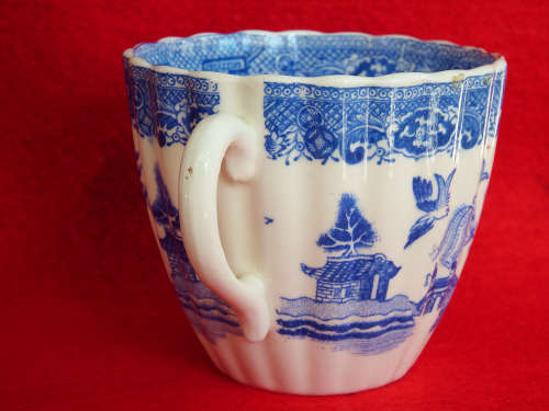Victorian Cup and Saucer Willow pattern circa 1888. Ref. C/91