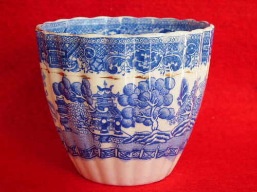 Victorian Cup and Saucer Willow pattern circa 1888. Ref. C/91