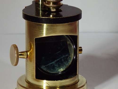 Description: Early Field/Student microscope, possibly French circa 1880-1900. Ref. MA24