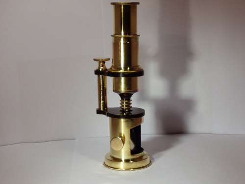 Description: Early Field/Student microscope, possibly French circa 1880-1900. Ref. MA24