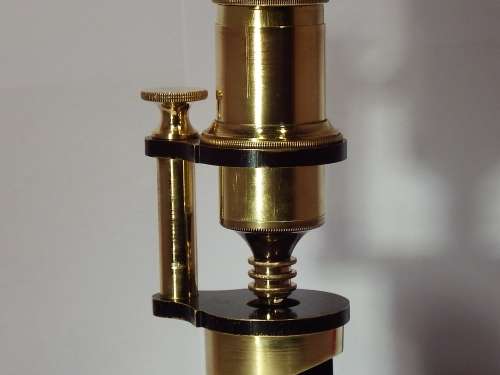 Description: Early Field/Student microscope, possibly French circa 1880-1900. Ref. MA24
