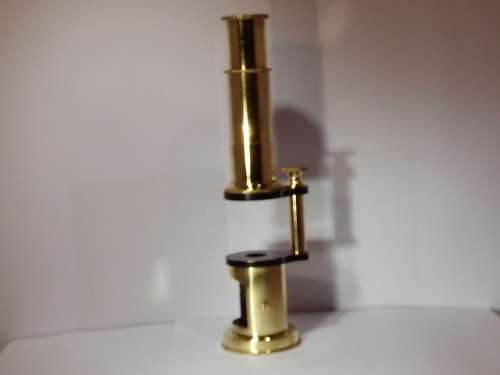 Description: Early Field/Student microscope, possibly French circa 1880-1900. Ref. MA24