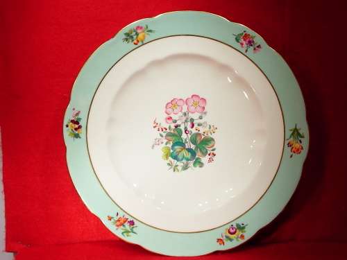 19th Century transfer and hand embellished porcelain plate. Ref. P-77